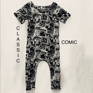 Brand new handmade classic comic romper 3/6m